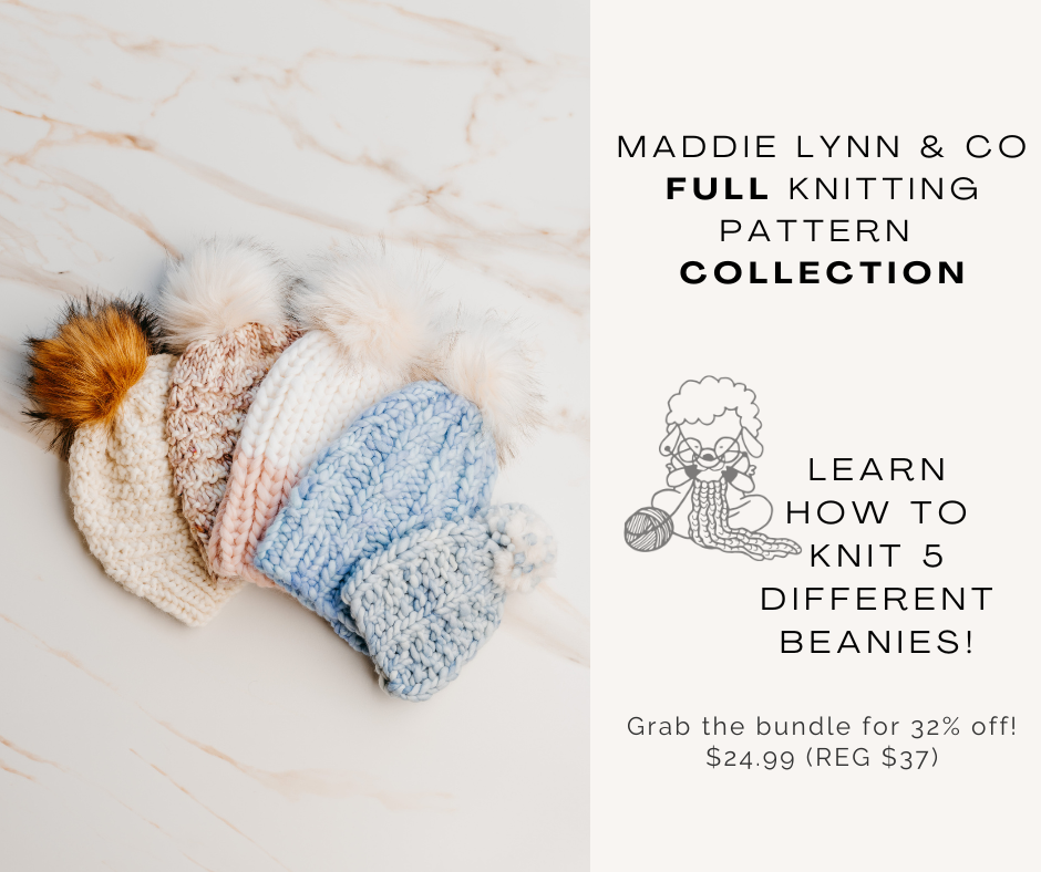 5 Patterns Maddie Lynn & CO Knitting Pattern Collection - 5 Patterns - LIMITED TIME OFFER