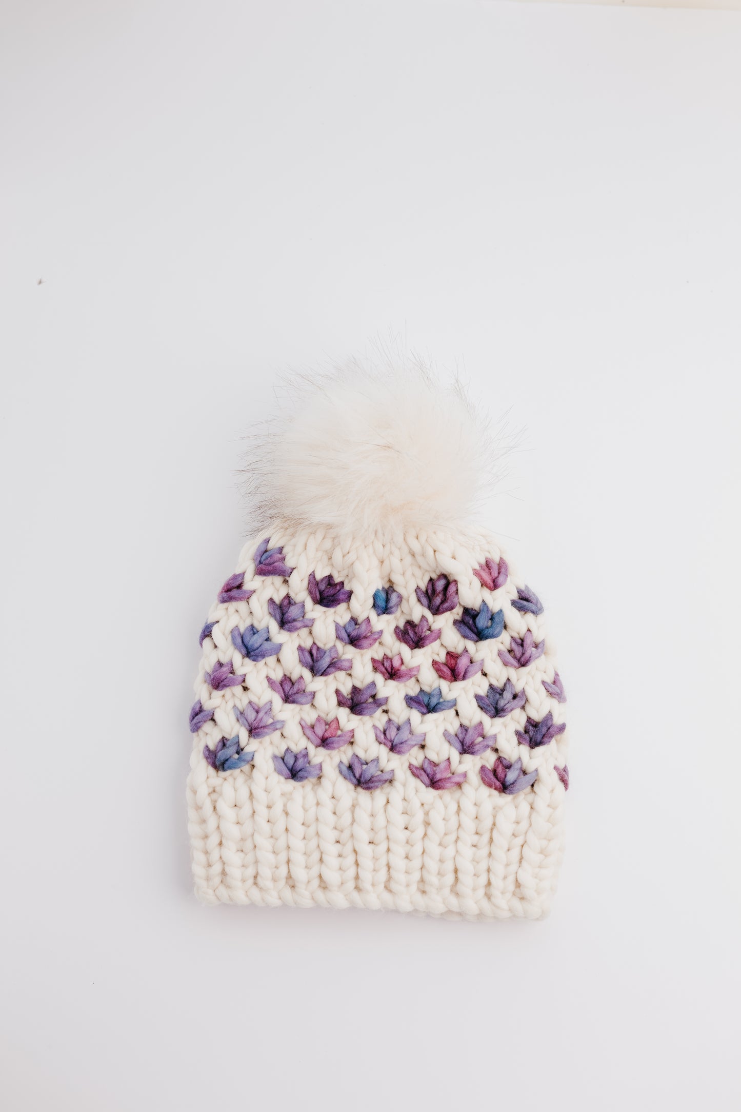 Amethyst Lotus Flower - Luxury Beanie