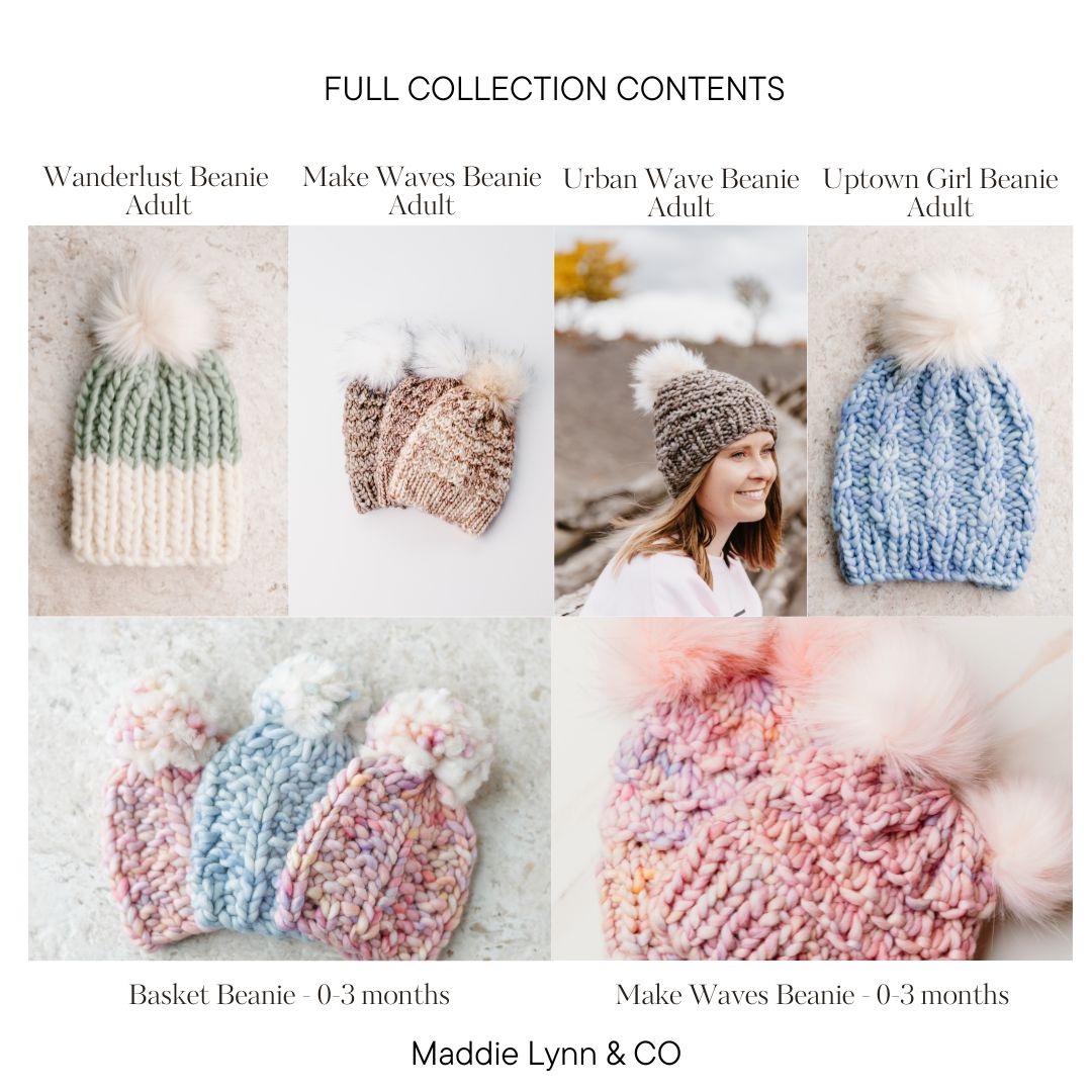 5 Patterns Maddie Lynn & CO Knitting Pattern Collection - 5 Patterns - LIMITED TIME OFFER