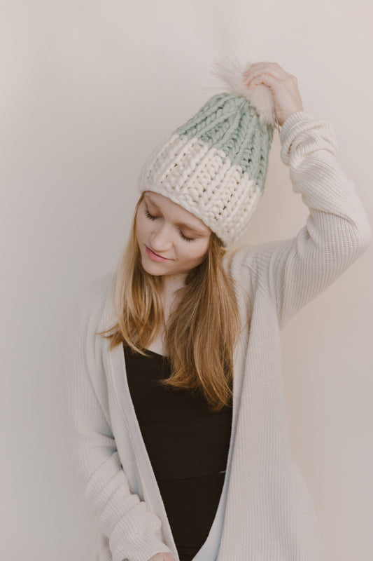 Winter Mint - Adult Luxury Beanie