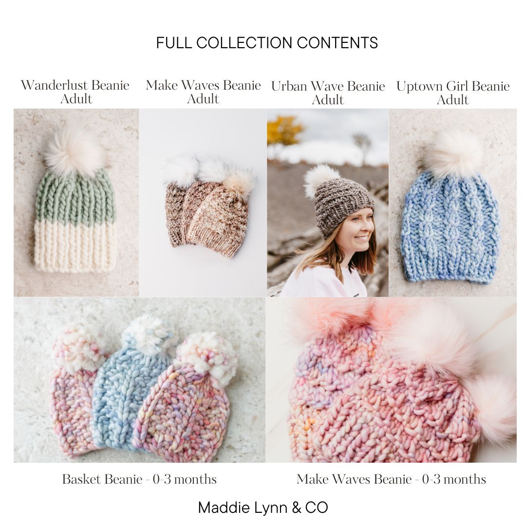 5 Patterns Maddie Lynn & CO Full Knitting Pattern Collection - 5 Patterns - LIMITED TIME OFFER